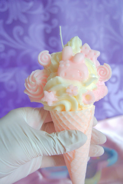 Melody Icecream Cone Candle