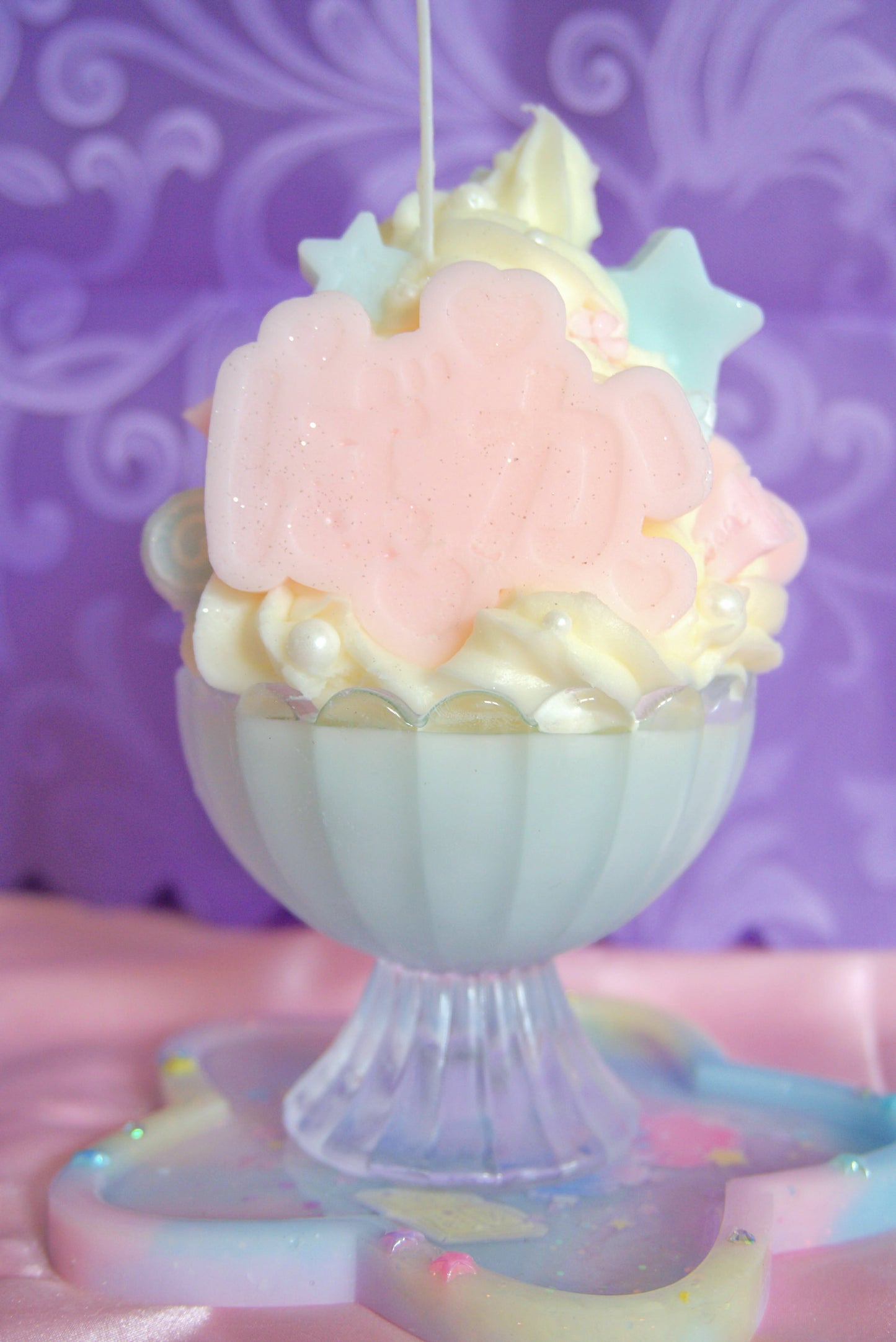 Pink & Blue Cinnamoroll Parfait Candle