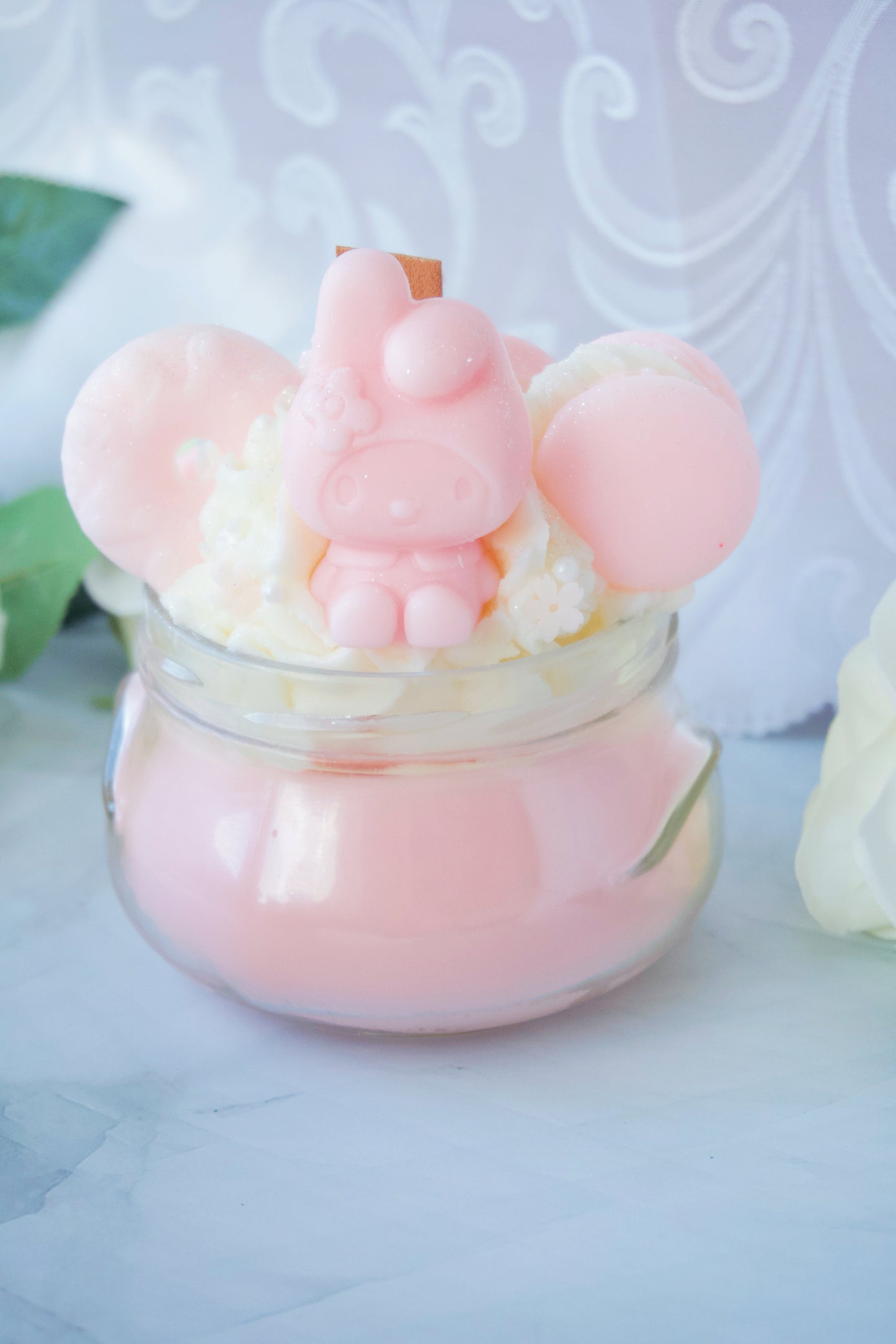 Melody Valentine Heart Wooden Wick Parfait Candle