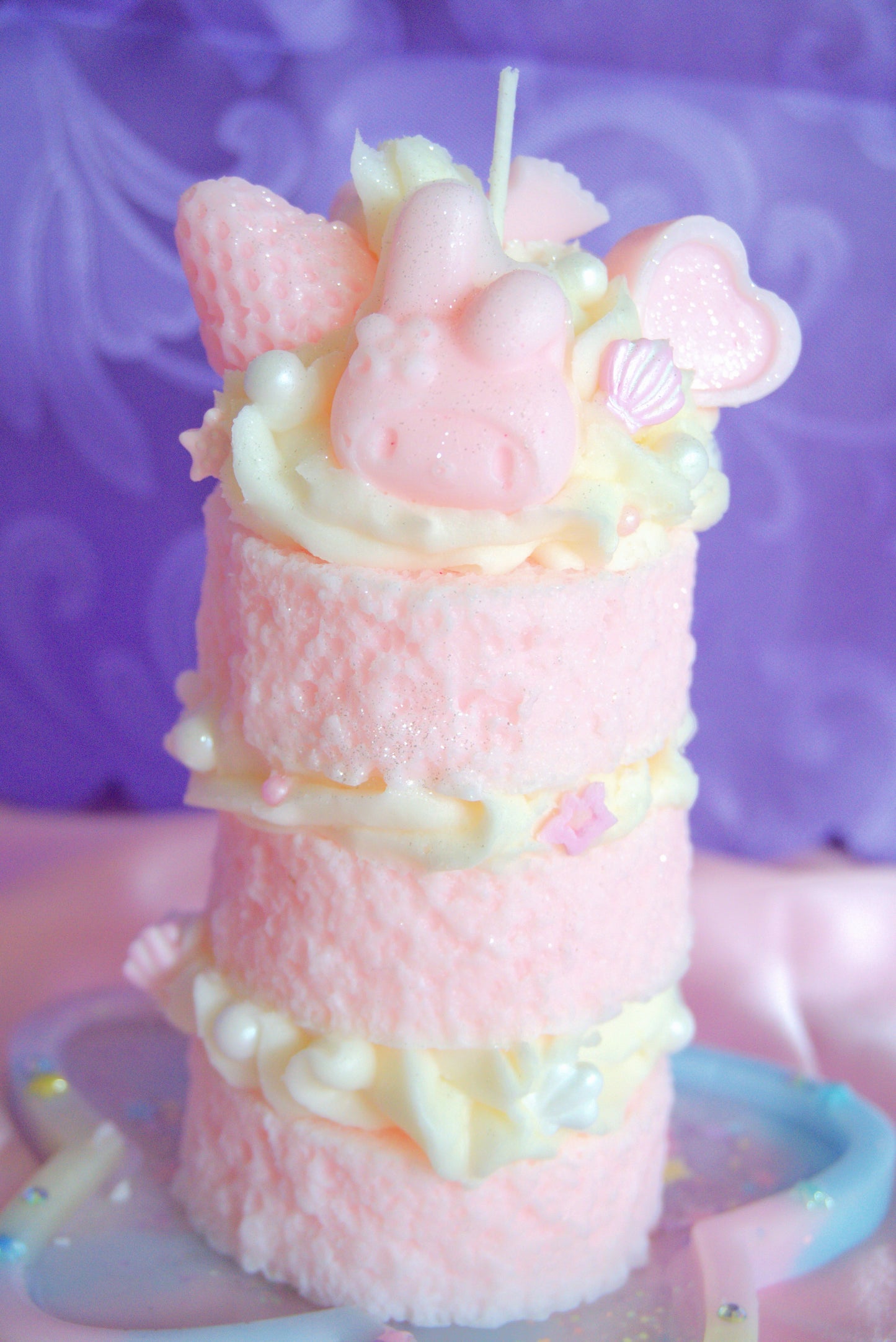 3-tier Melody Sponge Cake Candle