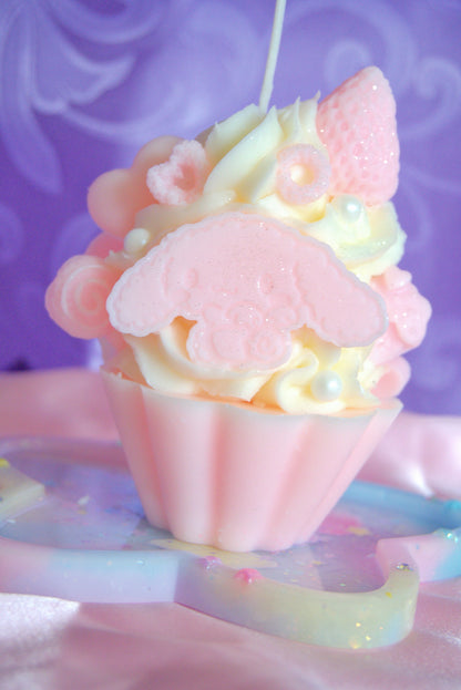 Pink Cinnamoroll Cupcake Candle