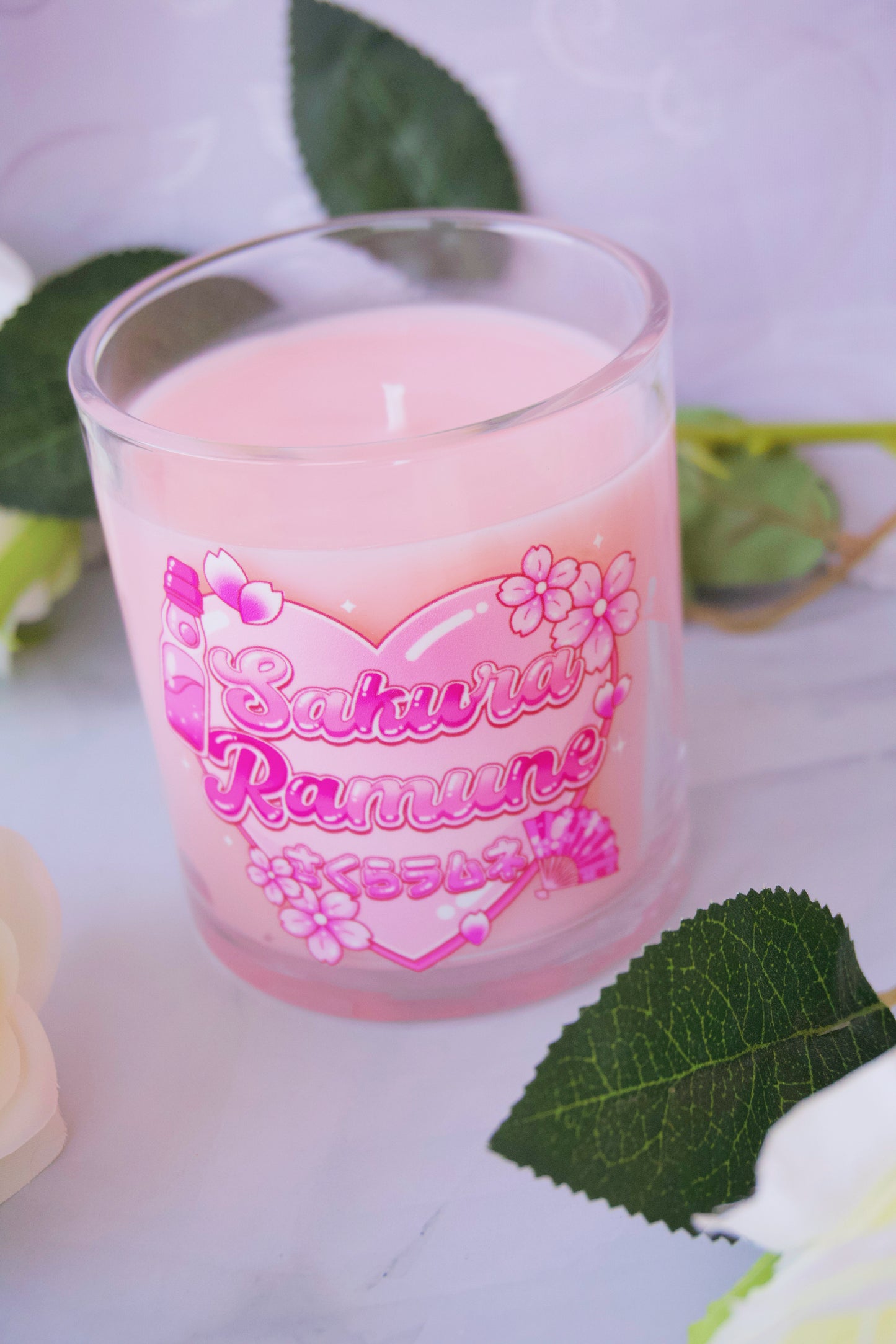 Sakura Ramune Container Candle