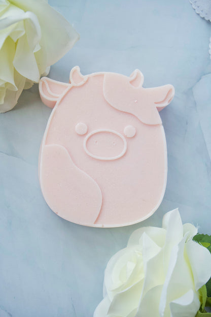 Large Pink Squishmallow Cow Soap