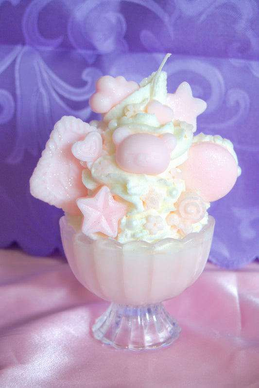 Kawaii Coquette Kuma Parfait Candle (MTO)