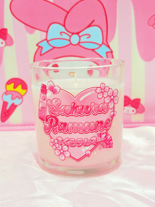 Simple Sakura Ramune Container Candle (MTO)