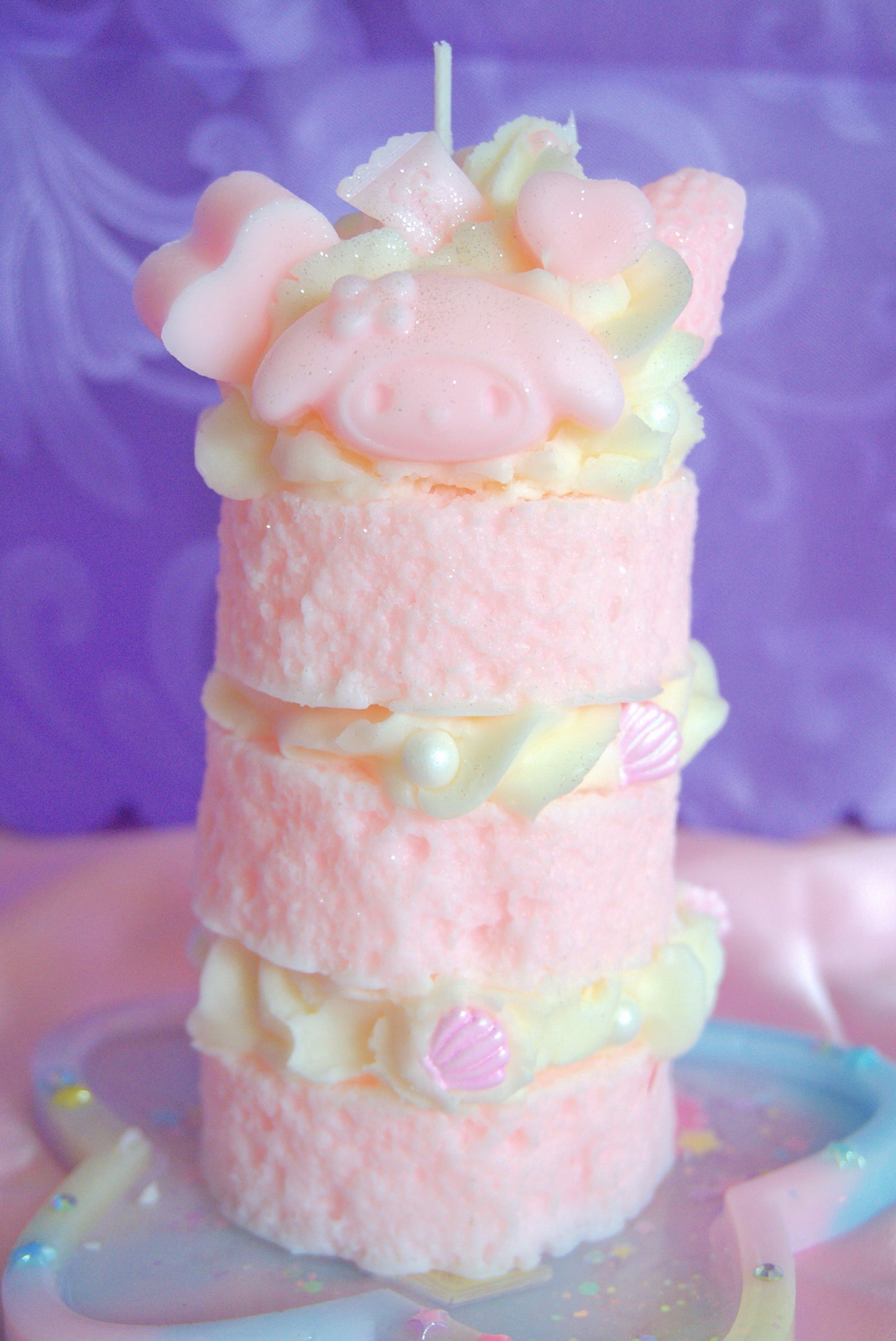 3-tier Melody Sponge Cake Candle