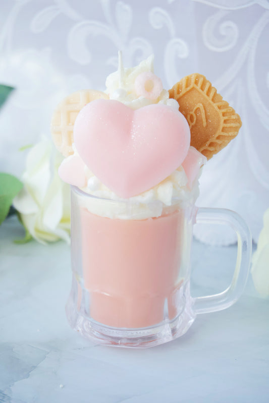 Heart & Bow Mini Valentine Beer Candle