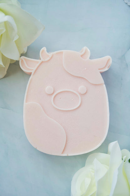 Large Pink Squishmallow Cow Soap