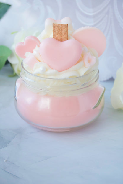 Heart Cinnamoroll Valentine Wooden Wick Parfait Candle