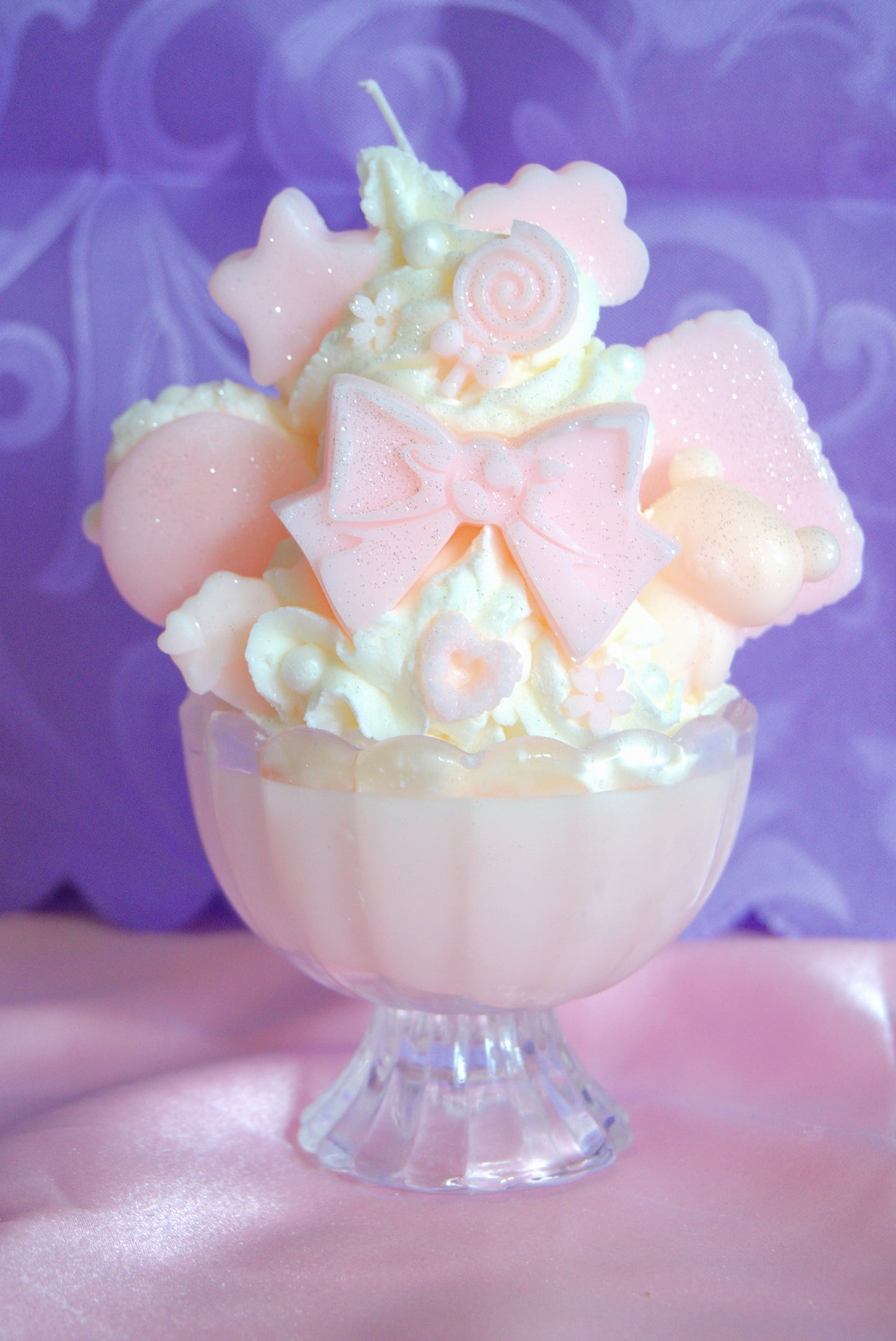 Kawaii Coquette Kuma Parfait Candle (MTO)