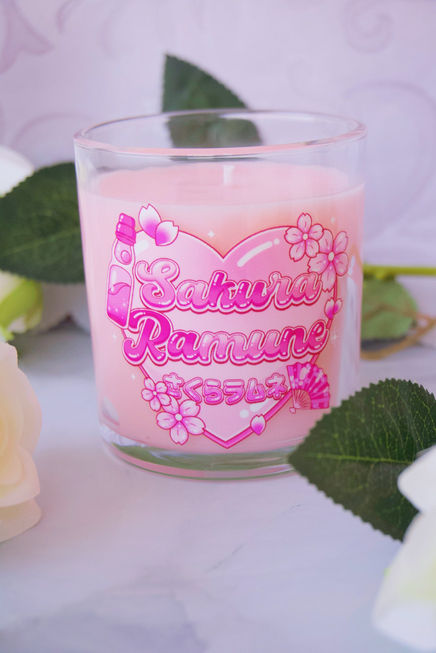 Sakura Ramune Container Candle